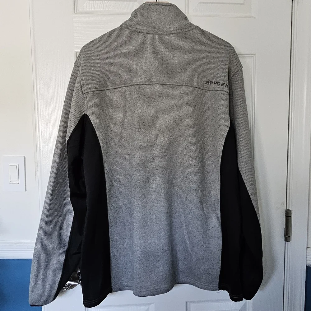 Spyder Men’s Full Zip Performance Jacket Gray Black NWT - XXL & L - Picture 5 of 16